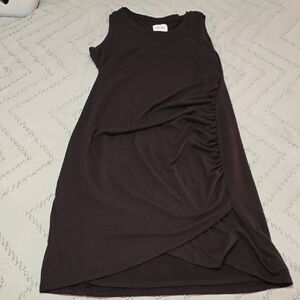 Nine West Black Asymmetrical Sleeveless Dress